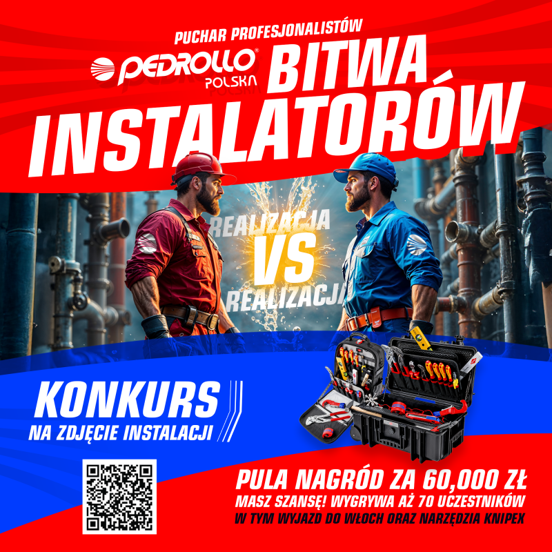 Konkurs dla instalatorów pomp– 3 edycje! Wspaniałe nagrody!