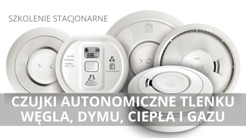 Czujki autonomiczne tlenku węgla, dymu, ciepła i gazu